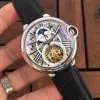Cartier卡地亞瑞士全自動機械機芯藍寶石鏡面牛皮錶帶五款